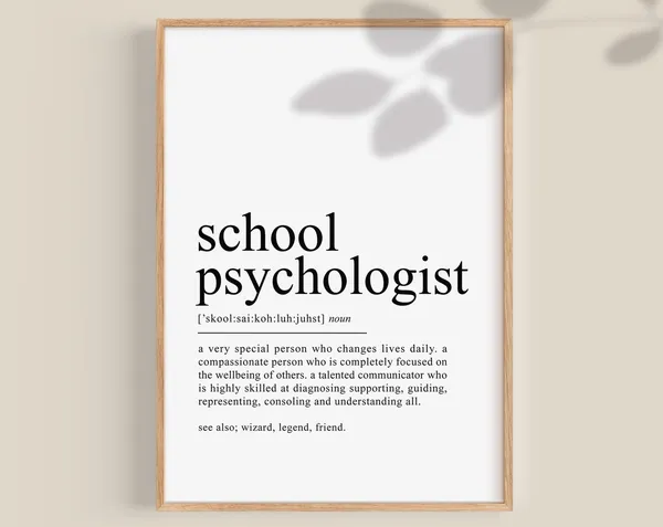 School Psychologist Definition Art Print