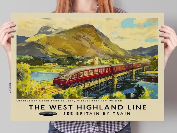 Scottish Railway Travel Poster, West Highland Line