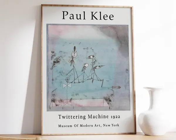 Paul Klee Twittering Machine Exhibition Poster