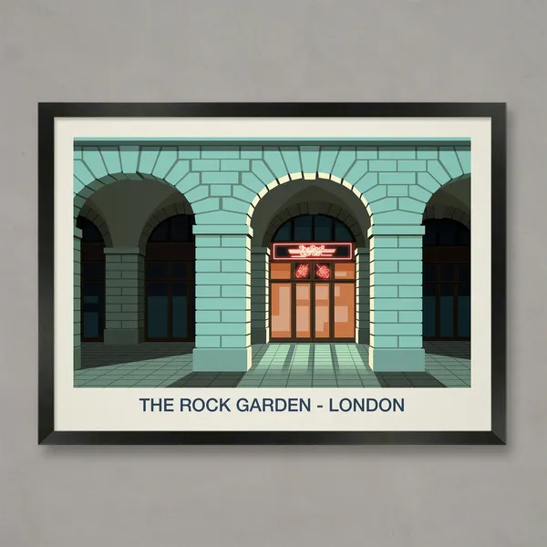 The Rock Garden Nightclub Poster, Vintage Travel Poster