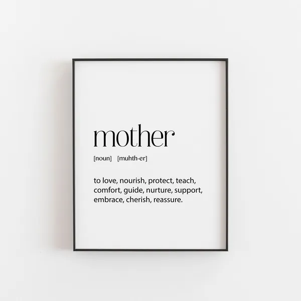 Mom Definition Funny Gift for Daughter’s Home