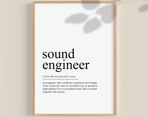 Sound Engineer Gift, Sound Technician Poster Print