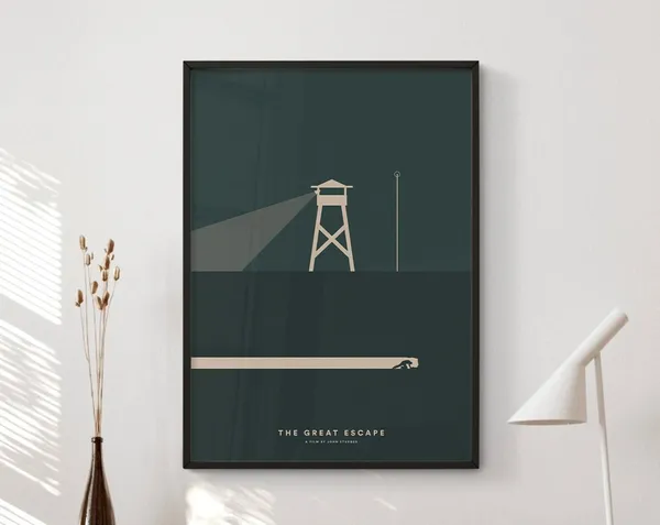The Great Escape Minimalist Movie Poster Art Print