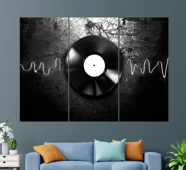 Vinyl Record Music Wall Art Print, Music Lover Gift
