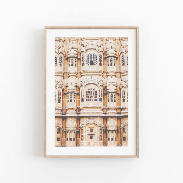 Hawa Mahal Jaipur India Travel Poster
