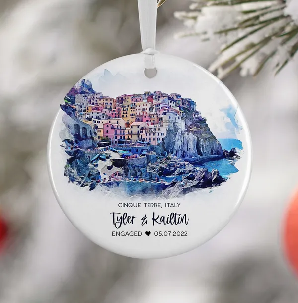 Cinque Terre Personalized Italy Travel Art Print