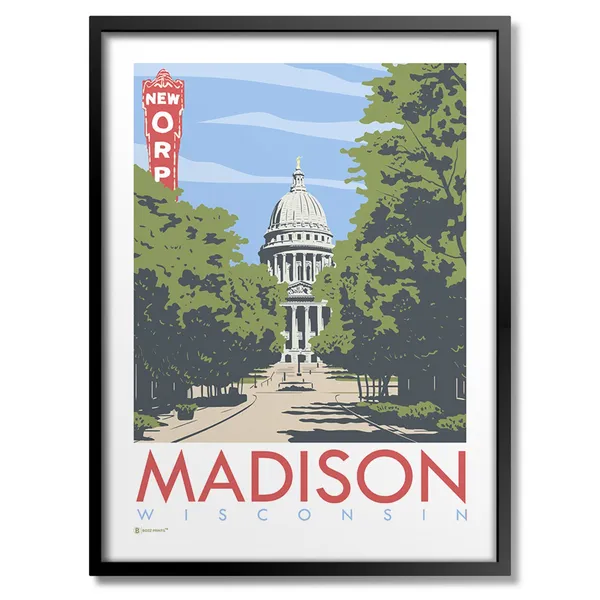 Madison Capitol State Street Art Print