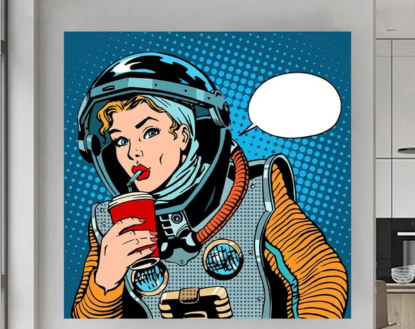 Personalized Pop Art Comic Poster Print, Decor