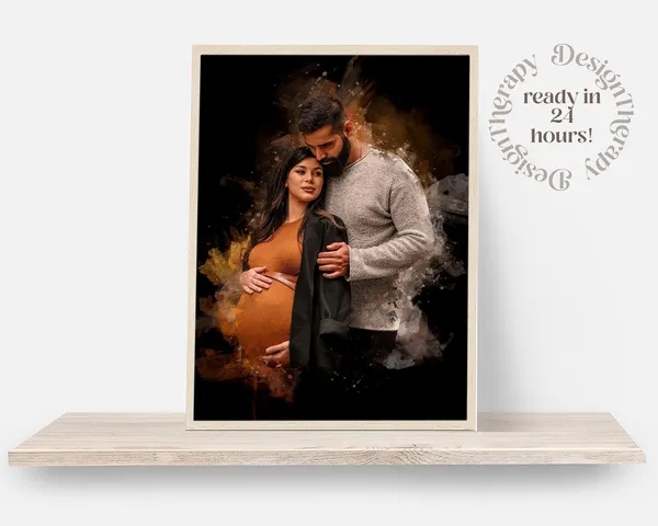 Watercolor Portrait Art, Personalized Portrait Print