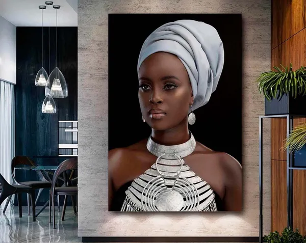 Modern African Woman Portrait Art Print