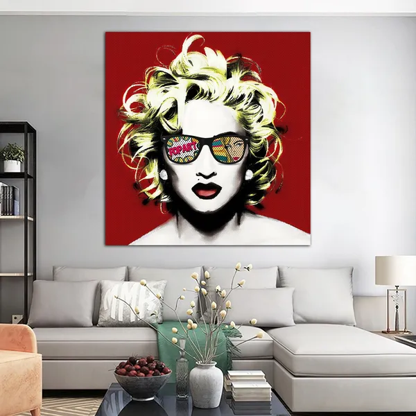 Pop Art Woman Wow Omg Shock Pop Art Print