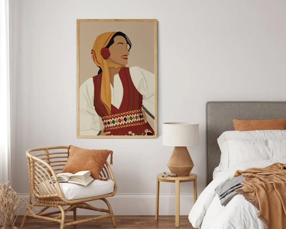 Macedonian Folk Dancers Art Print, Balkan Home Decor - Image 2