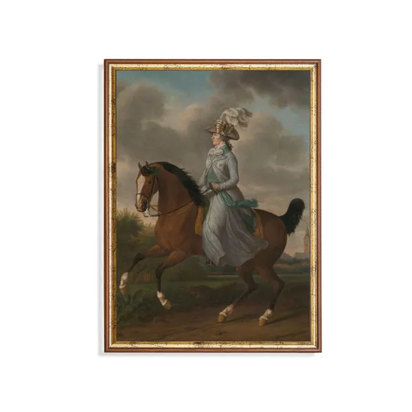 Horse Painting, Vintage Equestrian Art Print
