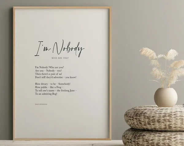 Emily Dickinson Quote, Literary Gift Art Print