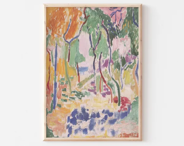 Henri Matisse Landscape Near Collioure Vintage Art Print