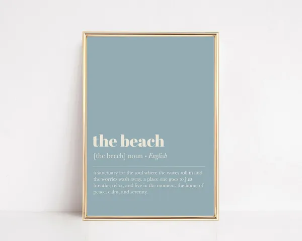 Beach House Decor Beach House Definition Art Print