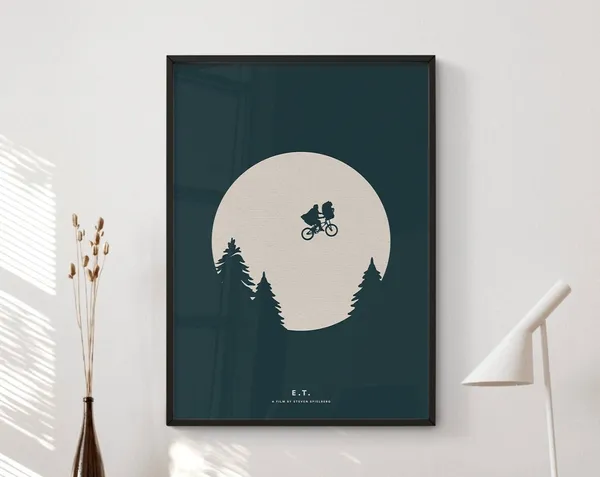 Et Movie Poster, Minimalist Movie Art Print