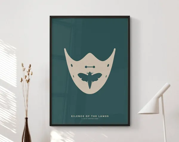 Silence Of The Lambs Minimalist Movie Poster