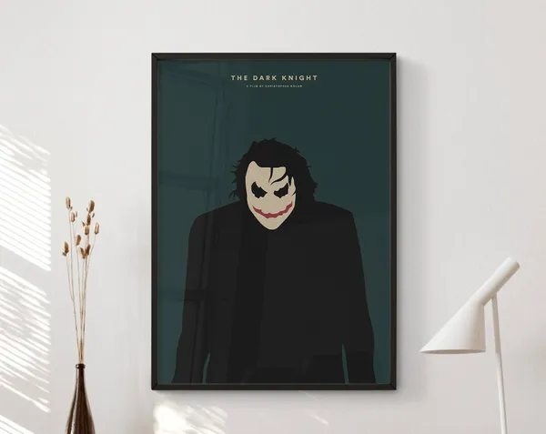 The Dark Knight Minimalist Movie Poster Print