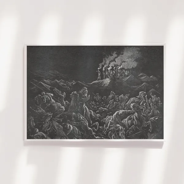 Gustave Doré The Midianites Are Routed Art Print