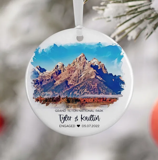 Grand Teton National Park Travel Poster, Personalized