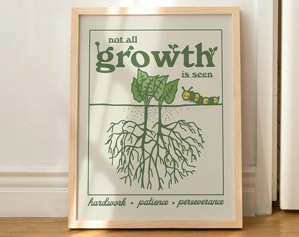Retro Botanical Print, Flower Market Wall Art Print