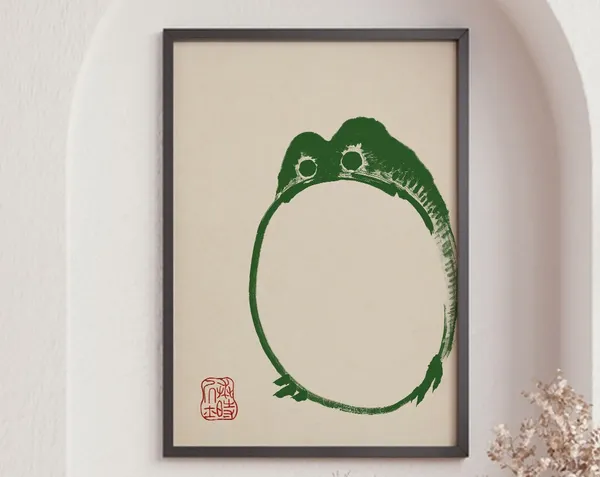 Vintage Frog Painting Matsumo Hoji Art Print