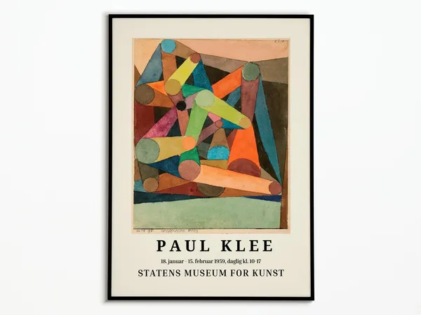 Paul Klee 1959 Exhibition Poster, Art Print