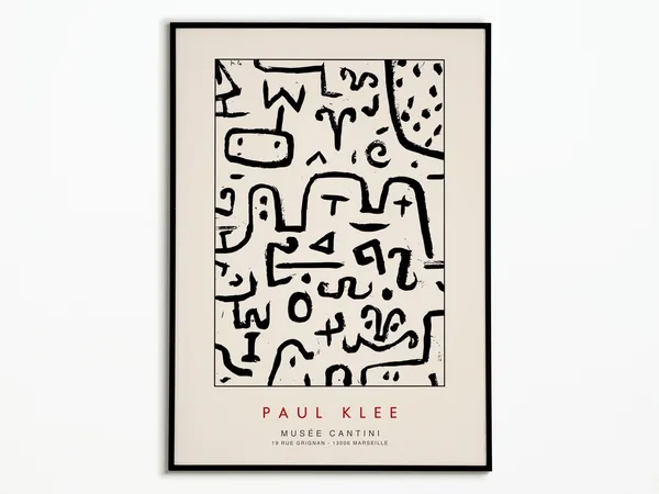 Paul Klee 1955 Exhibition Poster, Vintage Art Print