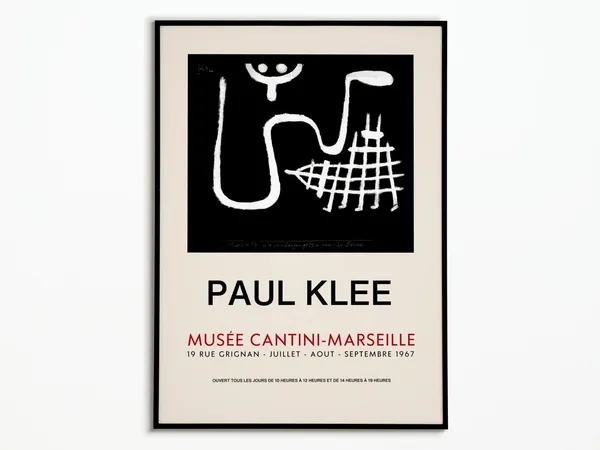 Paul Klee 1967 Exhibition Poster Art Print