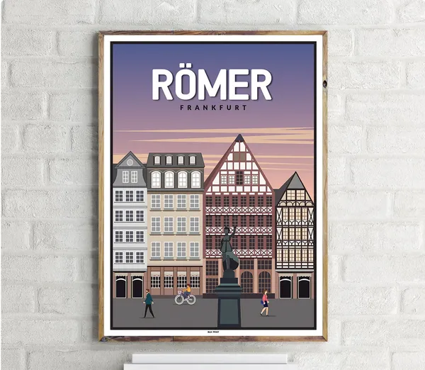 Rmer 1 Vintage Travel Poster, Place-Inspired Art Print