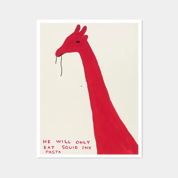 He Will Only Eat Squid Ink Pasta Poster