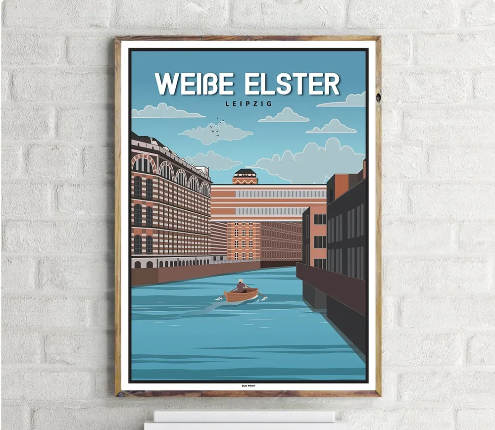 Sdfriedhof Leipzig 1 Vintage Travel Poster