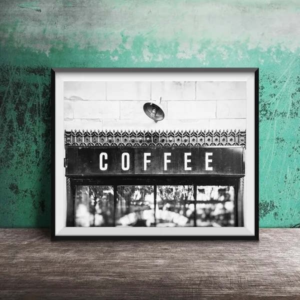 Coffee Photography Art Print, Modern Kitchen Wall Decor