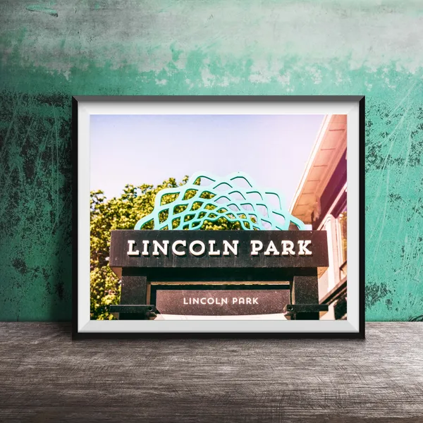Lincoln Park Chicago Travel Poster, Photography