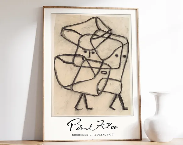 Paul Klee Burdened Children Exhibition Poster