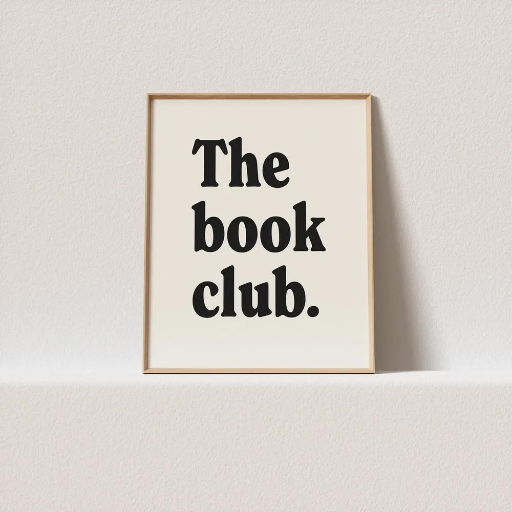 The Book Club Gallery Wall Poster Print