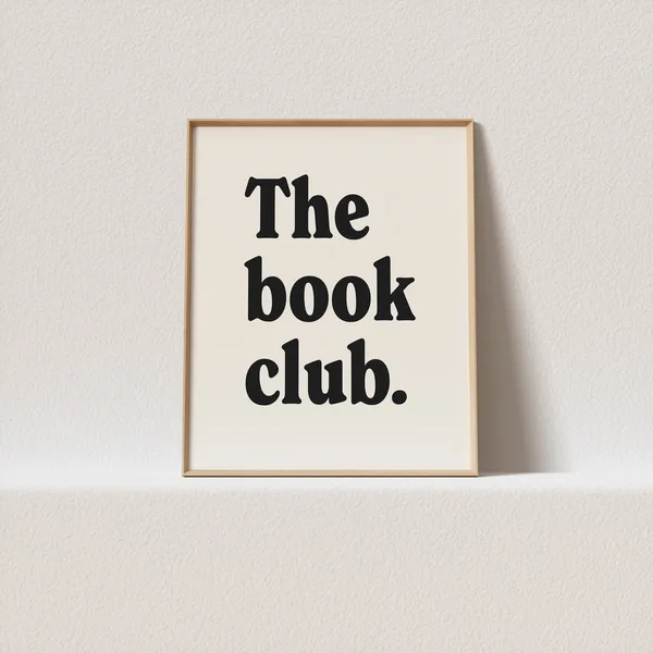 The Book Club Gallery Wall Poster Print