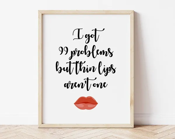 Botox Lip Filler Aesthetic Clinic Quote Art Print