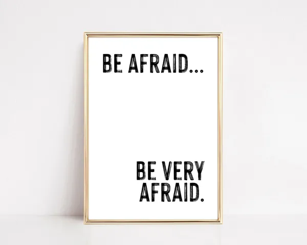 Spooky Decor Funny Halloween Minimalist Art Print