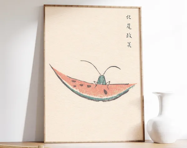 Vintage Japanese Animal Illustrations Art Print