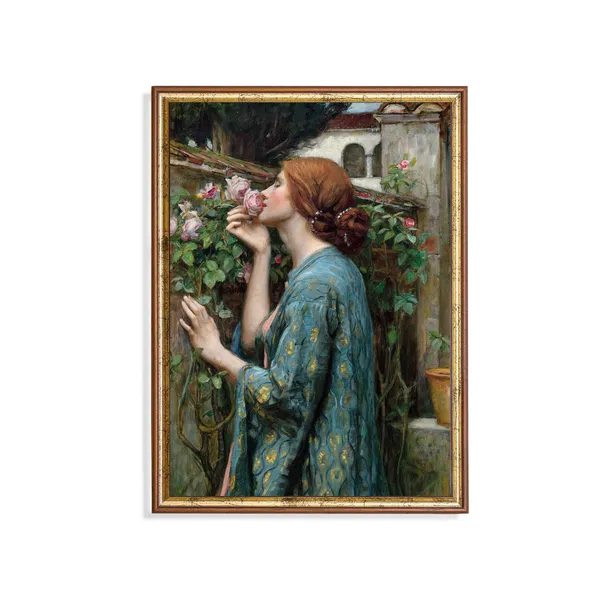 Victorian Woman Portrait, Vintage Wall Art Print