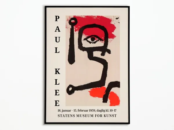 Paul Klee Exhibition Poster, Modern Art Print