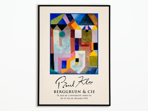 Paul Klee 1953 Exhibition Poster, Art Print