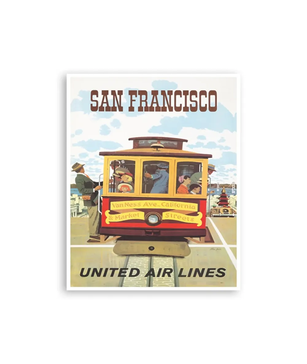 San Francisco Home Decor Travel Poster