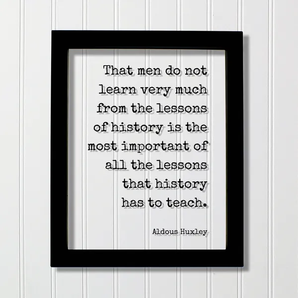 Aldous Huxley Quote Art Print, Literary Wall Decor