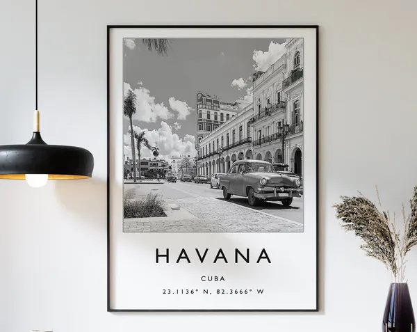 Cuban Poster Havana Islands Travel Poster