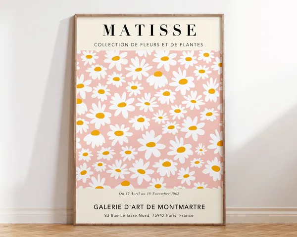 Matisse Pastel Daisies Flower Market Art Print