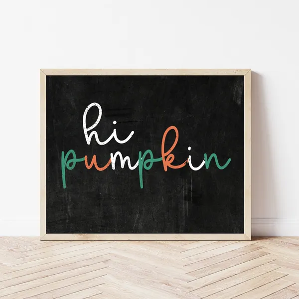 Boho Fall Pumpkin Rustic Autumn Art Print