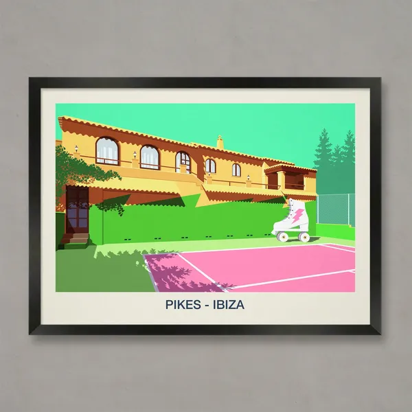 Pikes Hotel Nightclub Poster Art Print